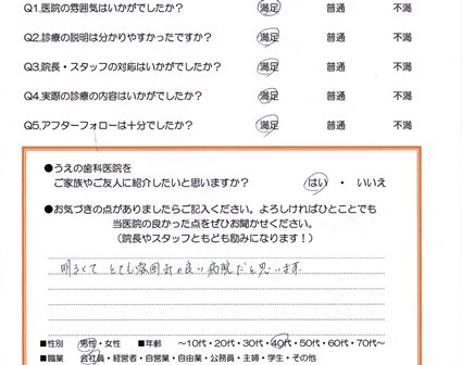 患者様の声