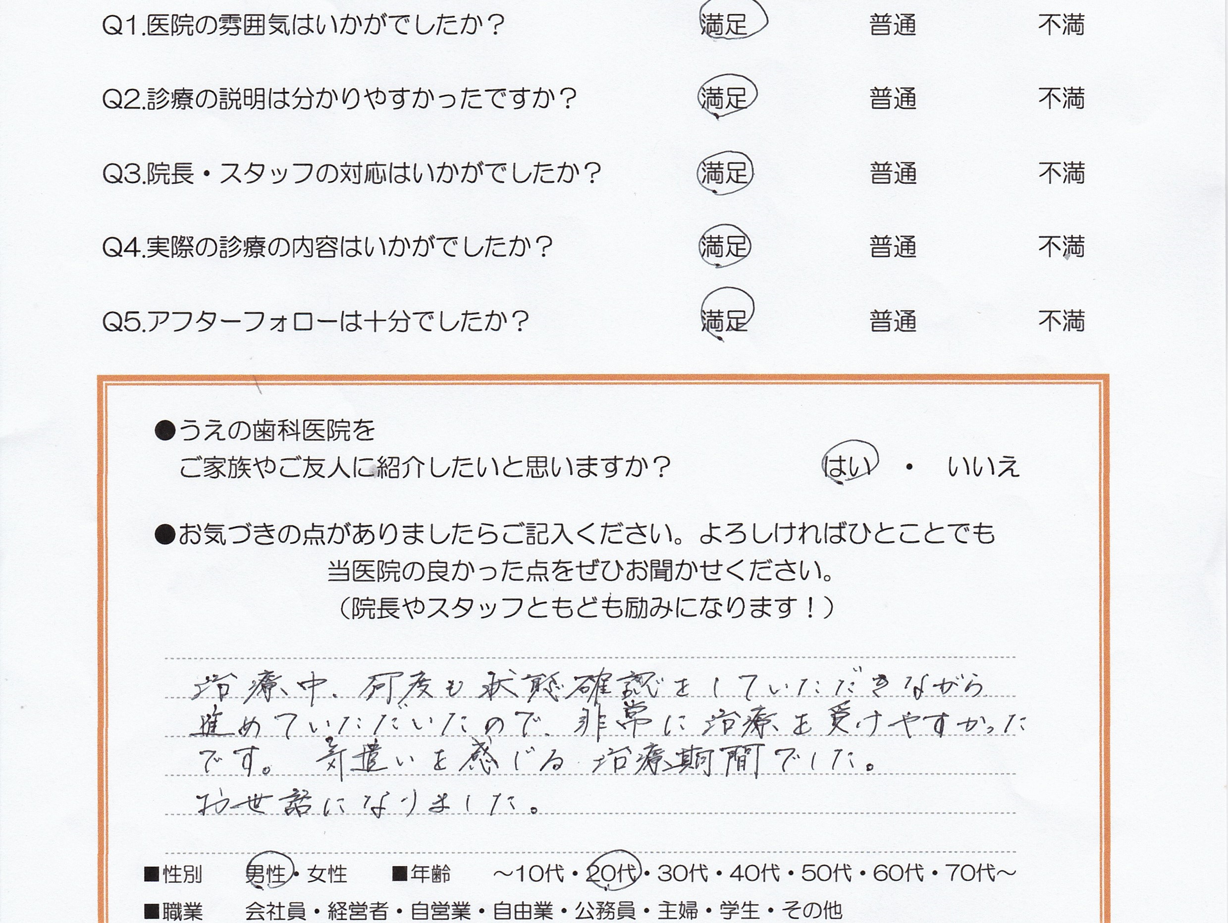 患者様の声